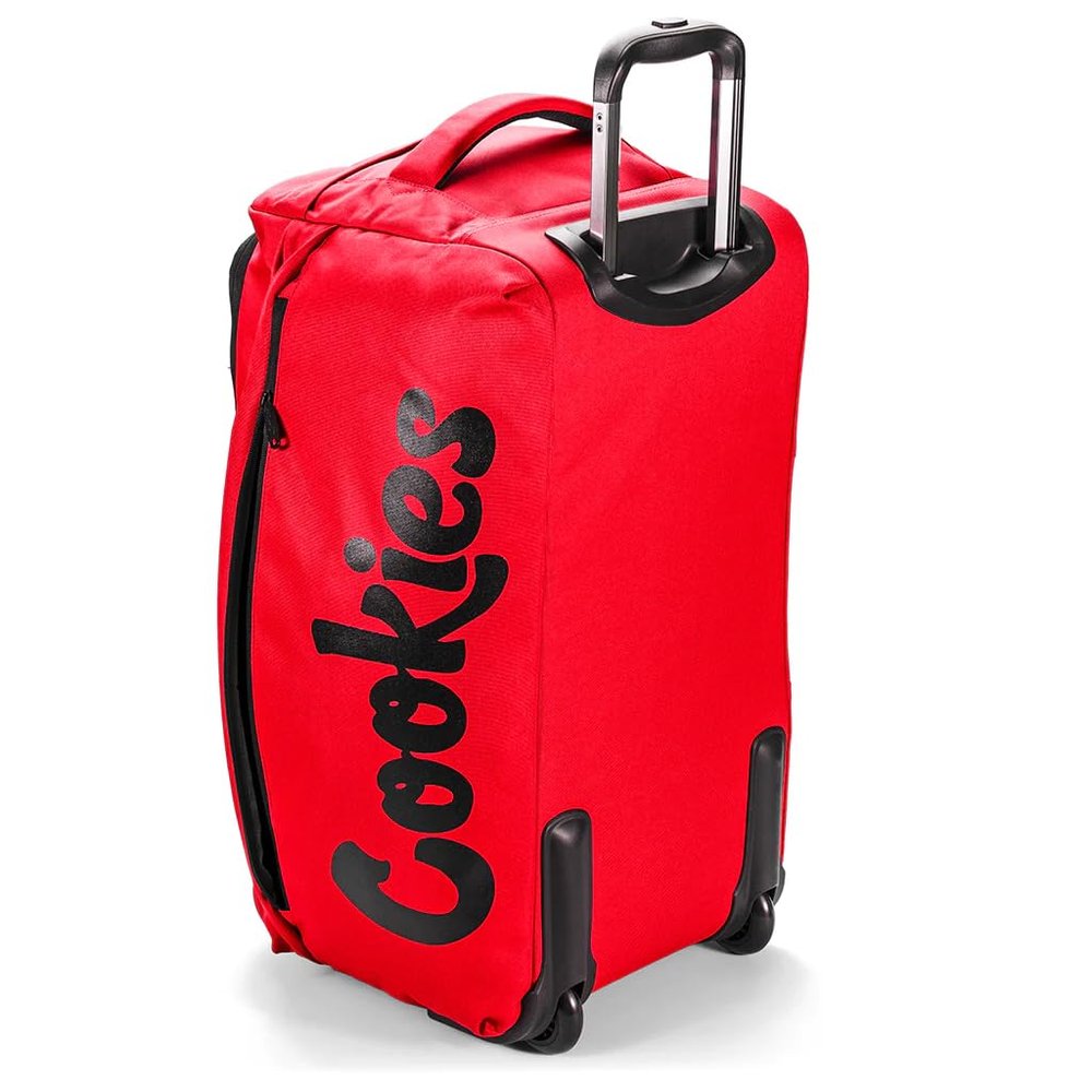 COOKIES TREK ROLLER SMELL PROOF TRAVEL BAG (RED)