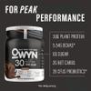 OWYN Only What You Need Pro Elite High Protein Powder, 30g Vegan Protein for Workout Recovery, Delicious Smooth Taste, Zero Sugar, Low Net Carbs, Chocolate, 12 Servings (1.32 LB) view 2