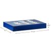 Hallmark Designed Shirt Boxes with Lids (8 Boxes: 2 Each of Orange and Blue Stripes, Plaid, Dots, Happy Birthday) for Birthdays, Father's Day, Graduations view 3