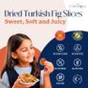 Eastanbul Turkish Dried Figs Slices 14.5oz, No Sugar Added Turkish Figs, Sun Dried Fruit Chips, Premium, Guilt-Free Anjeer Dry Fruit Snack, 100% Natural, Vegan Gluten-Free, Perfect For Baking view 3