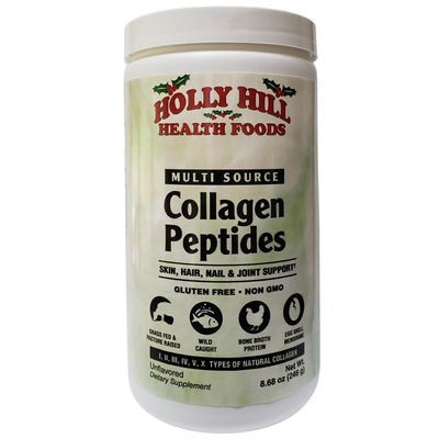 Holly Hill Health Foods Multi-Source Collagen Peptides Powder, Unflavored, 8.68 Ounces