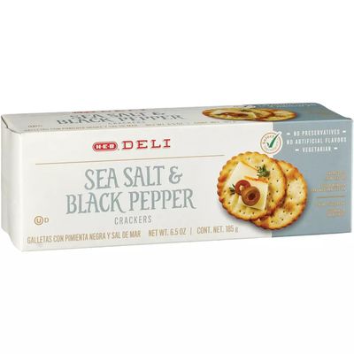 HEB HEB Sea Salt & Black Pepper Deli Crackers 2 boxes
