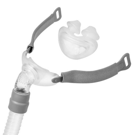 3B Medical Rio II Nasal Pillows Mask w/o Headgear (Medium), Clear