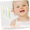 Housoutil 4pcs Silicone Toothbrushes with Base Boy Girl Training Toothbrush for Months Soft Bristle Design for Comfortable Cleaning Safe and Oral Care view 4
