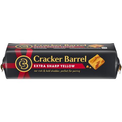 Cracker Barrel Extra Sharp Yellow Cheddar Cheese Chunk 8 oz Pack of 3