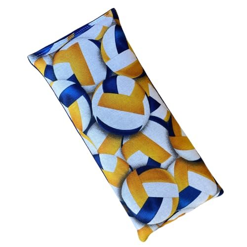 Microwave Heating Pad, Warm or Cold Compress, Sports, Microwavable Heat Pack or Cold Pack, Scented or Unscented, 9" x 4" (Volleyball, No Added Herbs)