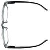 Incredible Bargains The Santorini Classic Retro Square Reading Glasses + 1.75 Silver Blue Stripe view 4