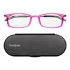 Always With You ThinOptics Reading Glasses - Ultra Thin and Lightweight Readers with Case - Special Edition Colors - Rectangle Pink 2.0x view 1