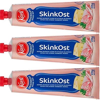 Kavli Skinkost - Ham Cheese Spread, 275 g (Pack of 3)