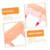 Abaodam 12pcs Halloween Funny Decorative Teeth Lifelike Vampire Zombie and Prank Props for Parties Safe Material Easy to Clean for Scary Costumes and Halloween Festivities view 2