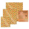 Beeswax Wrap, 3 Pack Reusable Food Wrap, Sandwich Paper Wrap, eco-friiendly Beeswax Food Wrap Set, Floral Food Wrapping Paper, Sustainable Food Storage Wrap For Foo view 1