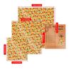Beeswax Wrap, 3 Pack Reusable Food Wrap, Sandwich Paper Wrap, eco-friiendly Beeswax Food Wrap Set, Floral Food Wrapping Paper, Sustainable Food Storage Wrap For Foo view 2