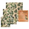 Beeswax Wrap, 3 Pack Reusable Food Wrap, Sandwich Paper Wrap, eco-friiendly Beeswax Food Wrap Set, Floral Food Wrapping Paper, Sustainable Food Storage Wrap For Foo view 1