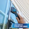 Unger Professional Connect and Clean 18 Swivel Window and Glass Cleaning Squeegee with EZ Change, Large Surfaces with Streak-Free Results, Swiveling Head for Corners and Edges, Rubber Replacement view 2