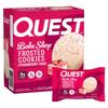 Quest Nutrition Frosted Protein Cookies, Strawberry Cake, <1g Sugar, 5g Protein, 1g Net Carbs, Gluten Free, 8 Cookies view 1