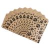 200 Bags/Pack of our Kraft 6" x 9" with Paw-Print Pattern Flat Paper Gift Bags for Sales/Treats/Parties Cookies/Gifts. view 1