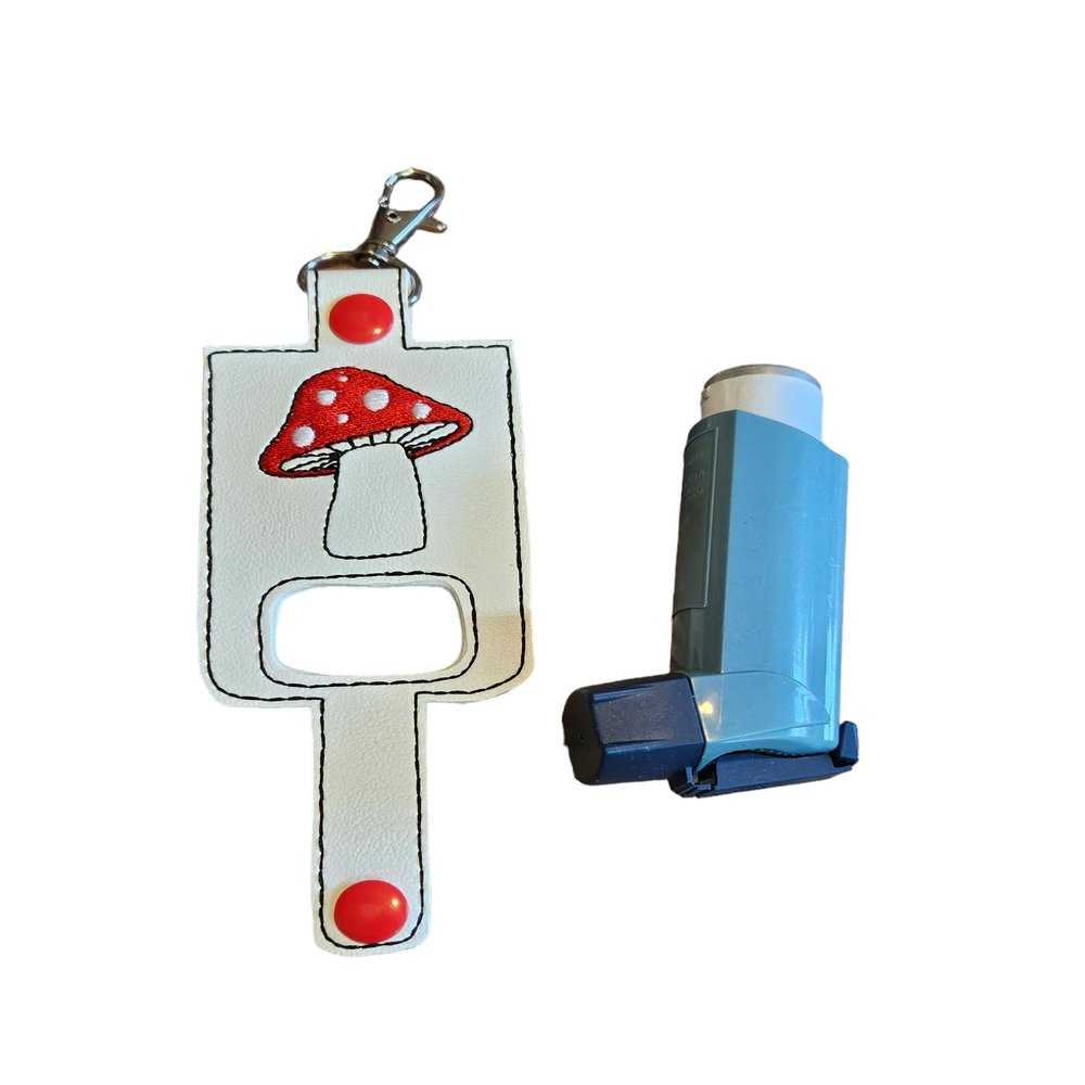 Bow Wow Pet Wear Mushroom Inhaler Holder Key Chain