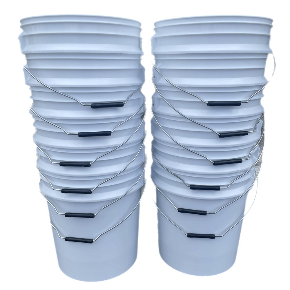 Lee Fisher Sports 12-Pack White 5 Gallon Bucket (No Lid)