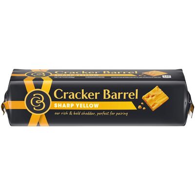 Cracker Barrel Sharp Yellow Cheddar Cheese Chunk 8 oz Pack of 3