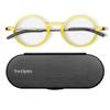 Always With You ThinOptics Reading Glasses - Ultra Thin and Lightweight Readers with Case - Special Edition Colors - Round Yellow 1.5x view 1