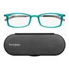 Always With You ThinOptics Reading Glasses - Ultra Thin and Lightweight Readers with Case - Special Edition Colors - Rectangle Teal 1.5x view 1