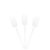 EcoQuality White Disposable Plastic Salad Fork - Heavy Weight Plastic White Cutlery, Disposable Utensils, Silverware Perfect for Wedding, Birthday, Event Planning, Baby Shower, Anniversaries (480) view 1