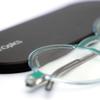 Always With You ThinOptics Reading Glasses - Ultra Thin and Lightweight Readers with Case - Special Edition Colors - Round Green 2.5x view 3