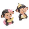 Holibanna 2pcs Decorative Models Creative Baking Ornament for Home Car Adornment Unique for Valentine's Day Stylish Decor view 1