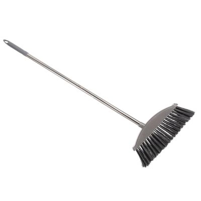 BESPORTBLE Outdoor Broom Stainless Steel Broom Home Cleaning Broom Thickened Home Cleaning Broom (Pink Single Broom Set) Indoor Dust Broom