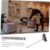 BESPORTBLE Outdoor Broom Stainless Steel Broom Home Cleaning Broom Thickened Home Cleaning Broom (Pink Single Broom Set) Indoor Dust Broom view 4