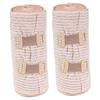 SOLUSTRE 2rolls Compression Wrap Elastic Bandages Wide Stretch Breathable Soft for Wounds Sprains Sports Comfortable for view 1