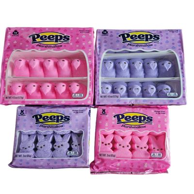 Marshmallow Peeps Chicks and Bunnies Variety Pack, 15 Count Chicks and 8 Count Bunnies (Pink/purple)
