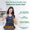 SaltWise Salicornia Green Salt  50% Less Sodium, Plant-Based Salt Substitute, 100% Dehydrated Salicornia, Natural Umami, No additives (7.05 oz / 200g) view 3
