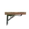 24" Wall Mounted Teak Wood Folding Shower Seat Bench view 3