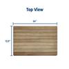 24" Wall Mounted Teak Wood Folding Shower Seat Bench view 4