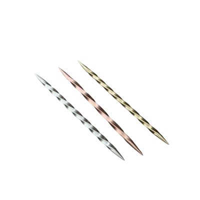 Cowboy Toothpick - 3-Pack Mixed Multicolor Set: Copper, Brass, and Silver (Nickel)