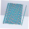 Anneome 25pcs Christmas Paper Drinking Straws Random Color Mix for Xmas Celebrations view 2
