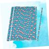 Anneome 25pcs Christmas Paper Drinking Straws Random Color Mix for Xmas Celebrations view 3