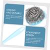 SHOWERORO Metal Dish Washing Brush Scrubber Stainless Steel Cleaning Ball for Heavy Duty Cleaning view 2