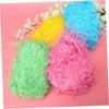 KOMBIUDA 4pcs Shredded Paper Filler for Boxes Decorative Crinkle Cut Grass Paper Lake Green Yellow Candy Packaging Stuffing view 3