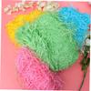 KOMBIUDA 4pcs Shredded Paper Filler for Boxes Decorative Crinkle Cut Grass Paper Lake Green Yellow Candy Packaging Stuffing view 4