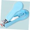 Beatifufu 2sets Nail Care Kit Professional Nail Clipper Set for Boy Girl Ergonomic Non-Skid Handles Includes Essential Tools Durable Storage Case Pink Sky Blue view 2