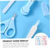 Beatifufu 2sets Nail Care Kit Professional Nail Clipper Set for Boy Girl Ergonomic Non-Skid Handles Includes Essential Tools Durable Storage Case Pink Sky Blue view 3