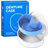 Denture storage case  Hygienic & Protective Denture Bath Cup  Travel-Friendly Orthodontic Dental Retainer Container, Portable, Secure for Invisalign, Mouth guards, Braces  Easy to Use view 1