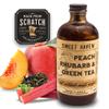 Sweet Haven Tonics Cocktail Mixer Peach Rhubarb & Green Tea - All Natural Cocktail Mix with Fresh Ingredients, Zero Preservatives, 8 oz for 5 Star Cocktails view 1