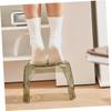 Vaguelly Comfortable Squatting Footstool Non- Bathroom Stool for Adults and Boys and Girls Transparent Footrest for Toilet Strong Load-Bearing Capacity for Potty Training and Daily Use view 3