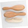 Angoily Baby Hair Brush Wooden Comb Baby Shower Brush Set Baby Bathing Tools Massage Function view 4