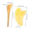 Angoily 2pcs Scraping Board Massage Tools for Facial Relaxation Includes Horn Scraping Plate for Gua Treatment view 2