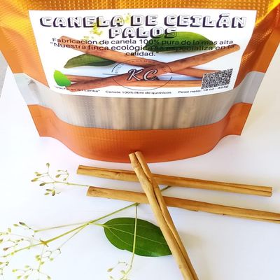 1 lb of organic Ceylon Cinnamon sticks, 7 inches long, chemical-free, and 100% natural. These are premium quality True Cinnamon (Cinnamomum Verum) from Sri Lanka.