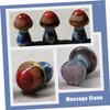 Angoily Mushroom Shape Crystal Massaging Stone for Massage Multi- Healing Tool for Relaxation and Home for view 3